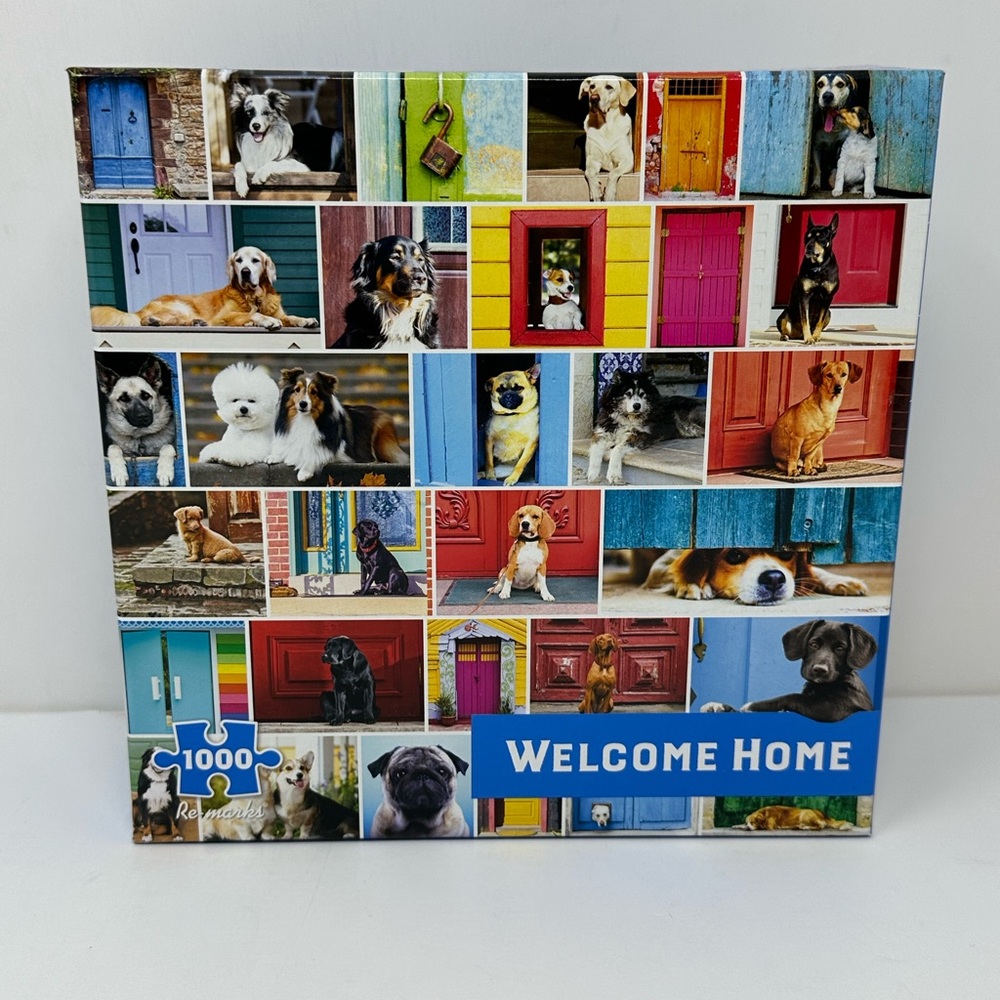 ReMarks "Welcome Home" Dogs 1000 Piece Jigsaw Puzzle 20x26 NEW Sealed!! Z4